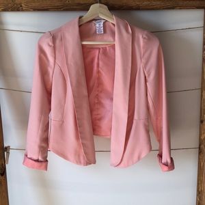 Casual pink blazer